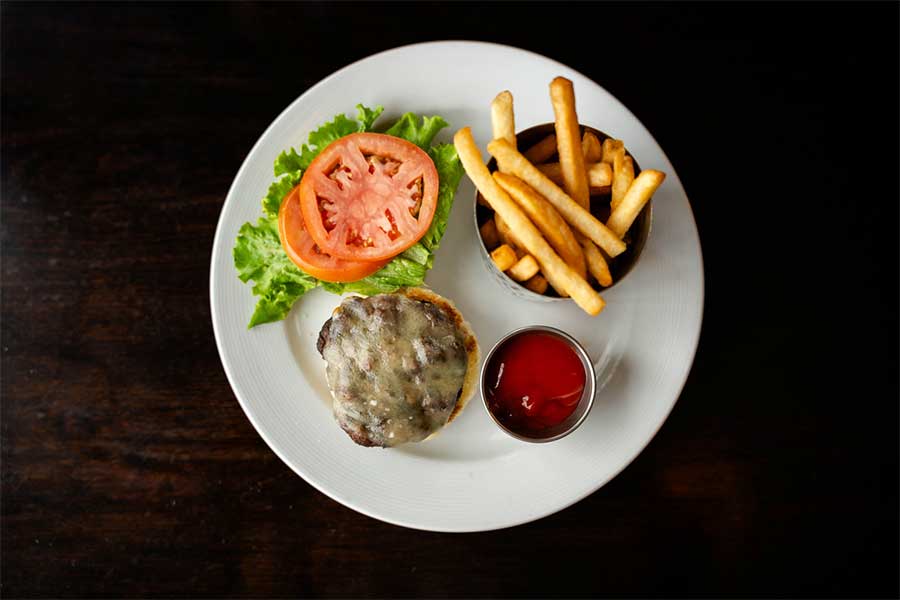 Hamburger with Fries
