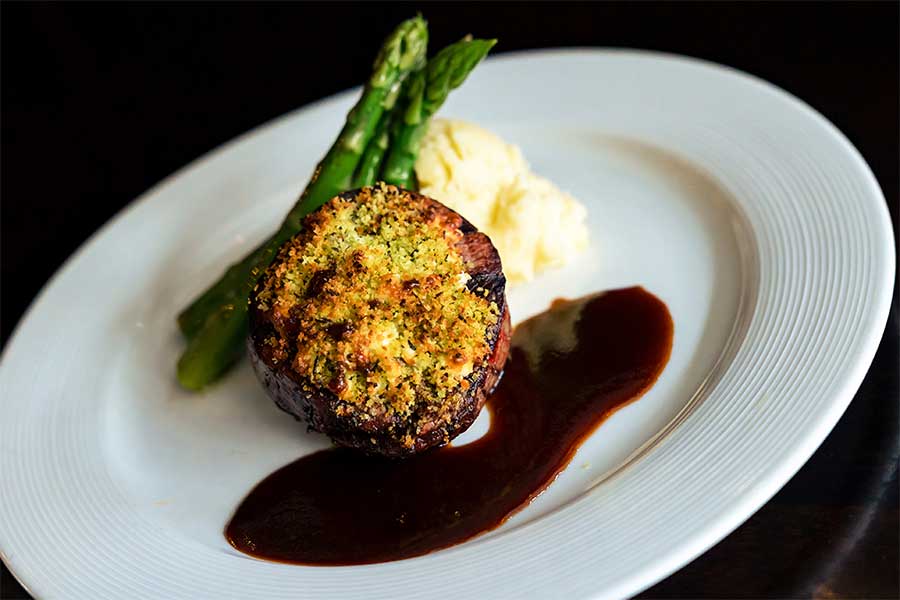 Gorgonzola-Crusted Filet Mignon
